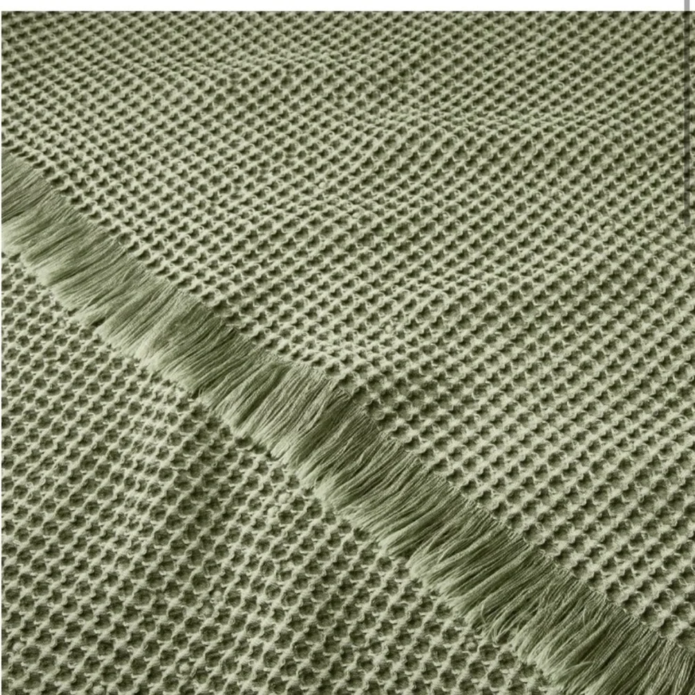 Waffle Knit Throw Blanket Washed Green - Hearth & Hand with Magnolia